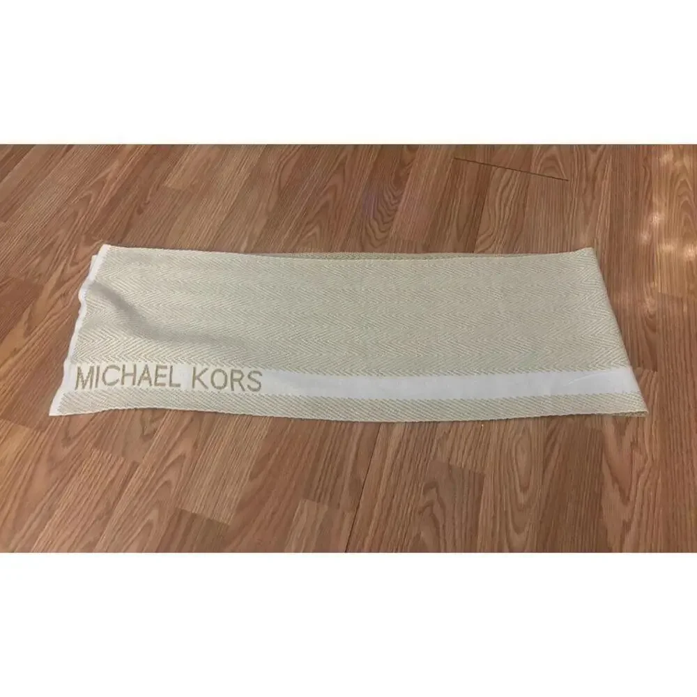 Michael Kors Gold & White Scarf